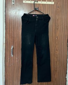 Black Straight Leg Jeans