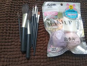 Makeup Brushes &amp; Sponges Set