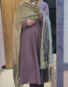 Elegant Anarkali with Dupatta
