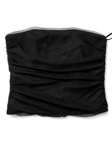black mesh corset top