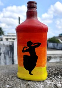 Bharatanatyam Bottle ART (2 POSES)