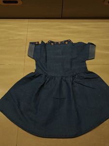 denim dress for 2 to 3 years baby