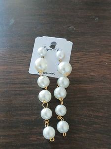 Elegant Faux Pearl Drop Earrings
