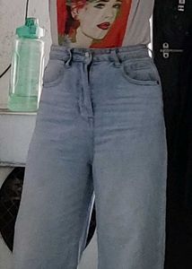 Light Wash Wide Leg Jeans