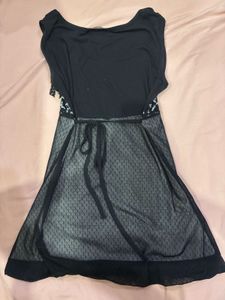 Gothic y2k Black Lace Birdcage dress/Top