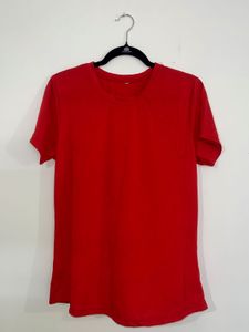 Vibrant Red Basic T-Shirt