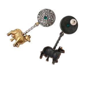 Brass nandi Design Dangle Earrings