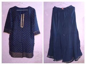 SHARARA SET (NAVY BLUE 💙)