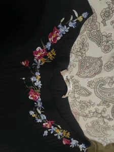 y2k Floral Embroidered Korean Top