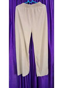 Pleated Beige Palazzos