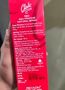 Revlon Charlie Red Eau Fraiche Spray