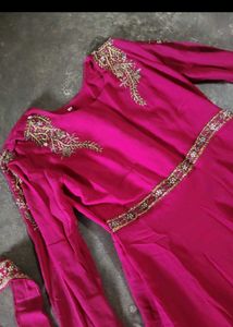 Elegant Pink Anarkali Gown