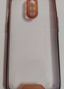Clear Phone Case with Brown Accents