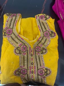 Embellished Yellow Blouse