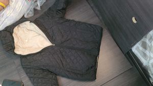 Quilted Black Jacket with Hood