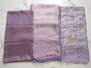 beautiful Lilac suit with cutdana handwork