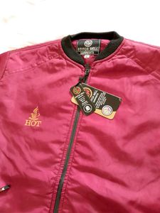 Burgundy Bomber Jacket