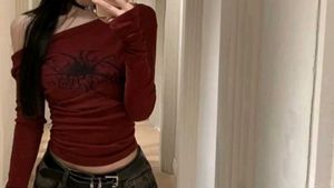 Gothic Spider Web Print Top