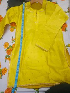 New unused Kids ethnic yellow partywear Kurta