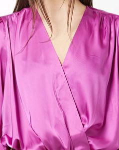 Satin Wrap Bodysuit