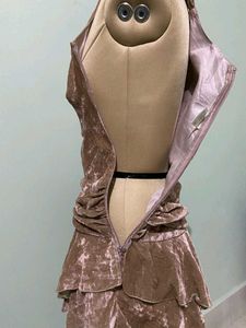Velvet Ruched Cocktail Dress