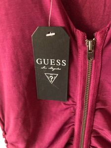 Guess Ruched Zipper Dress