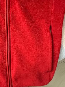 Uniqlo Burnt orange Fleece Zip-Up Jacket