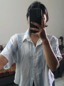 Striped Button-Down Shirt
