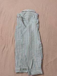 Striped Long Sleeve Button-Up Shirt