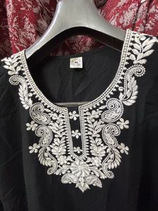 🖤 CLASSY BLACK &amp; WHITE FLORAL KURTA 🖤