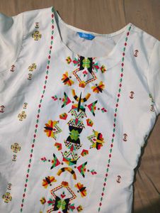 Printed White Kurta. 🤍