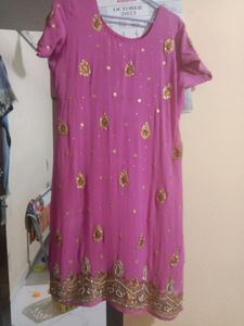 Pink Heavy Work Dress