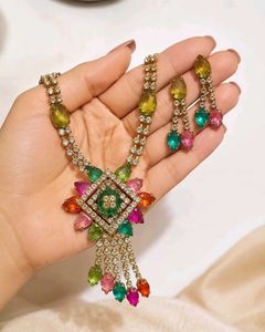 Stunning Multi-Color Gemstone Jewellery Set