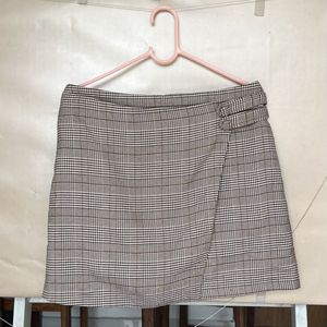 Plaid Wrap Skort