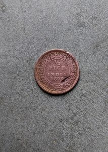 1892 India 1/2 Pice Coin - Collectible