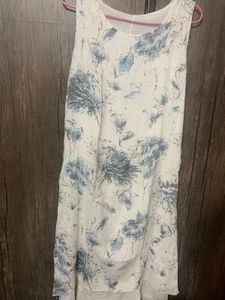 Floral White Dress