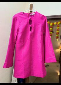 Hot Pink Mini Dress for vacation/ brunch/ classy