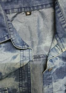 Stylish Blue Denim Tie-Dye Shirt