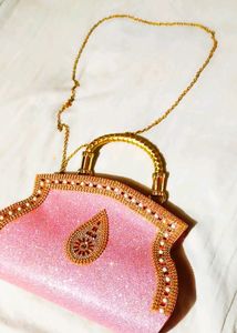 Sparkling Pink Evening Clutch