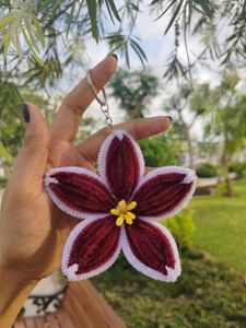Handmade Flower Keychain