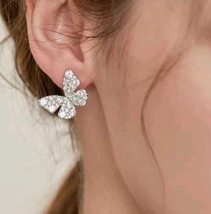 Sparkling Butterfly Stud Earrings
