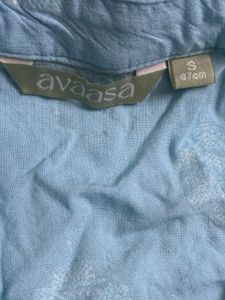 Beautiful Blue Kurta with White Print