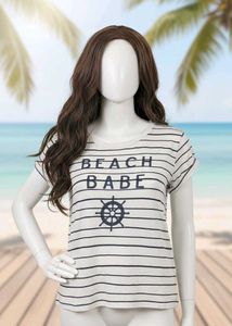 Beach Babe Striped Tee