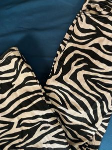 Zebra Print Jeans