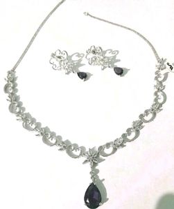 s925 silver polish original american diamond set