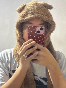 Cute Bear Hood Scarf
