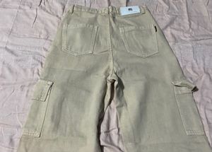 New Khaki Cargo Denim Jeans