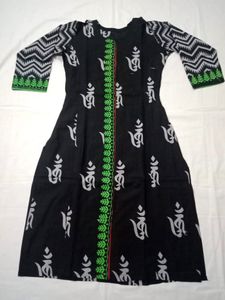 Pure Cotton Kurti Black Color