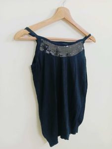 Black Sequin Cami Top