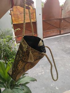 Gold Ethnic Tote Bag